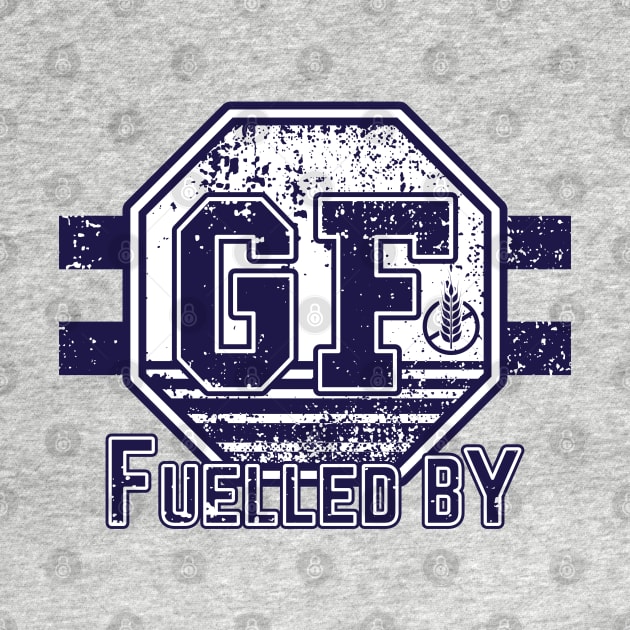 Fuelled by Gluten Free (blue) by dkdesigns27